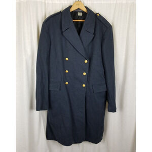 Military Widengrens Court of Appeal Wool Overcoat Peacoat Trench Coat Mens C52